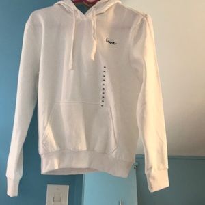 New white hoodie size XS